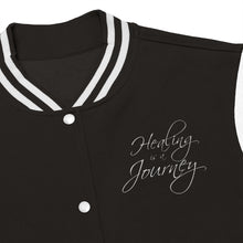 Load image into Gallery viewer, Healing is a Journey (White) Women's Varsity Jacket