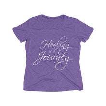 Load image into Gallery viewer, Healing is a Journey Women's Heather Wicking Tee