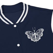 Load image into Gallery viewer, Butterfly (White) Women's Varsity Jacket