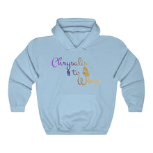 Load image into Gallery viewer, Chrysalis to Wings Unisex Heavy Blend™ Hooded Sweatshirt
