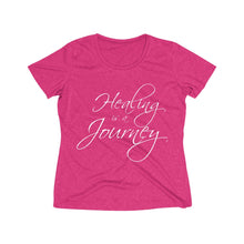 Load image into Gallery viewer, Healing is a Journey Women's Heather Wicking Tee