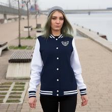 Load image into Gallery viewer, Butterfly (White) Women's Varsity Jacket