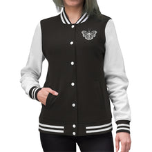 Load image into Gallery viewer, Butterfly (White) Women's Varsity Jacket