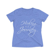 Load image into Gallery viewer, Healing is a Journey Women's Heather Wicking Tee