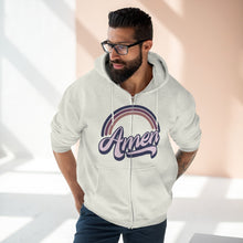 Load image into Gallery viewer, Amen (purple)Unisex Premium Full Zip Hoodie