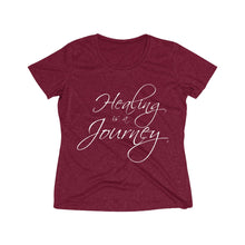 Load image into Gallery viewer, Healing is a Journey Women's Heather Wicking Tee