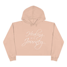 Load image into Gallery viewer, Healing is a Journey (White Lettering) Crop Hoodie