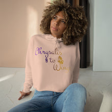 Load image into Gallery viewer, Chrysalis to Wings Crop Hoodie