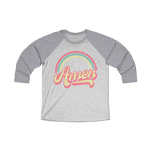 Load image into Gallery viewer, Amen (Tri-Color) Unisex Tri-Blend 3/4 Raglan Tee