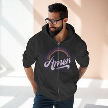 Load image into Gallery viewer, Amen (purple)Unisex Premium Full Zip Hoodie