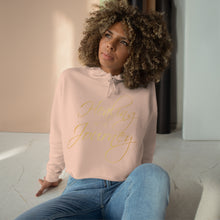Load image into Gallery viewer, Healing is a Journey (Gold Lettering) Crop Hoodie