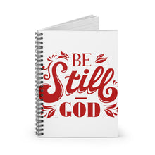 Load image into Gallery viewer, Be Still Spiral Notebook - Ruled Line