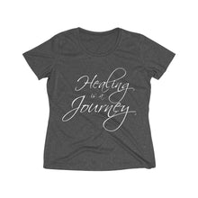 Load image into Gallery viewer, Healing is a Journey Women's Heather Wicking Tee