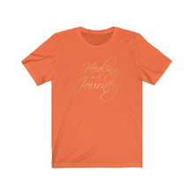 Load image into Gallery viewer, Healing is a Journey (Gold Lettering) Unisex Jersey Short Sleeve Tee