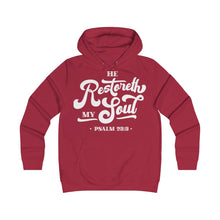 Load image into Gallery viewer, Restoreth My Soul Girlie College Hoodie
