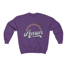 Load image into Gallery viewer, Amen (Purple) Unisex Heavy Blend™ Crewneck Sweatshirt