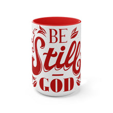 Load image into Gallery viewer, Be Still (Red) Accent Mug