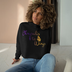 Chrysalis to Wings Crop Hoodie