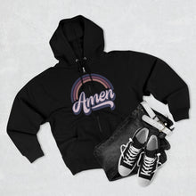 Load image into Gallery viewer, Amen (purple)Unisex Premium Full Zip Hoodie