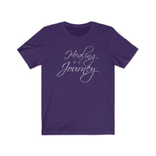 Load image into Gallery viewer, Healing is a Journey (White Lettering) Unisex Jersey Short Sleeve Tee
