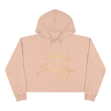 Load image into Gallery viewer, Healing is a Journey (Gold Lettering) Crop Hoodie