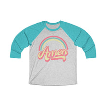 Load image into Gallery viewer, Amen (Tri-Color) Unisex Tri-Blend 3/4 Raglan Tee