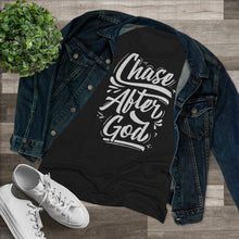 Load image into Gallery viewer, Chase After God Women's Triblend Tee