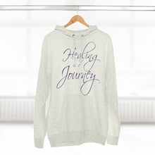 Load image into Gallery viewer, Healing is a Journey (Purple Lettering) Unisex Premium Pullover Hoodie
