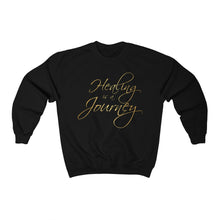 Load image into Gallery viewer, Healing is a Journey (Gold Lettering) Unisex Heavy Blend™ Crewneck Sweatshirt