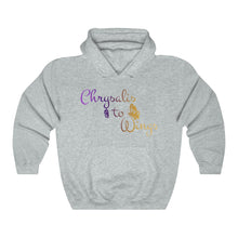 Load image into Gallery viewer, Chrysalis to Wings Unisex Heavy Blend™ Hooded Sweatshirt