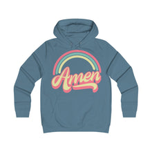 Load image into Gallery viewer, Amen (Tri Color) Girlie College Hoodie