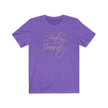 Load image into Gallery viewer, Healing is a Journey (Gold Lettering) Unisex Jersey Short Sleeve Tee
