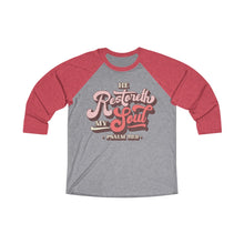 Load image into Gallery viewer, Restoreth My Soul Unisex Tri-Blend 3/4 Raglan Tee