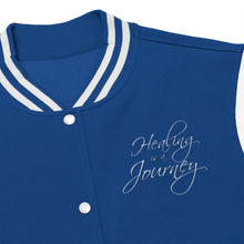 Load image into Gallery viewer, Healing is a Journey (White) Women's Varsity Jacket