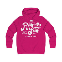 Load image into Gallery viewer, Restoreth My Soul Girlie College Hoodie