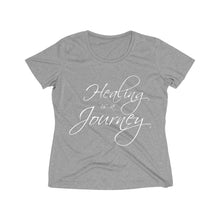 Load image into Gallery viewer, Healing is a Journey Women's Heather Wicking Tee