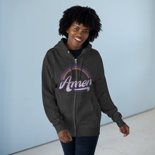 Load image into Gallery viewer, Amen (purple)Unisex Premium Full Zip Hoodie