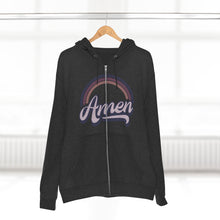 Load image into Gallery viewer, Amen (purple)Unisex Premium Full Zip Hoodie