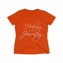 Load image into Gallery viewer, Healing is a Journey Women's Heather Wicking Tee