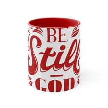 Load image into Gallery viewer, Be Still (Red) Accent Mug