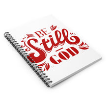 Load image into Gallery viewer, Be Still Spiral Notebook - Ruled Line