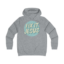 Load image into Gallery viewer, Fix It, Jesus Girlie College Hoodie