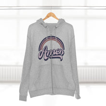 Load image into Gallery viewer, Amen (purple)Unisex Premium Full Zip Hoodie