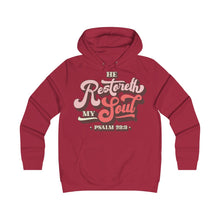 Load image into Gallery viewer, Restoreth My Soul Girlie College Hoodie
