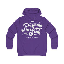 Load image into Gallery viewer, Restoreth My Soul Girlie College Hoodie
