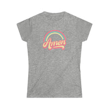 Load image into Gallery viewer, Amen (Tri Color) Women's Softstyle Tee
