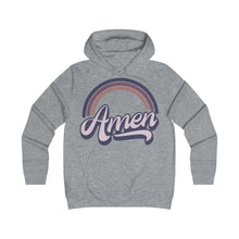 Load image into Gallery viewer, Amen (Purple) Girlie College Hoodie