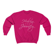 Load image into Gallery viewer, Healing is a Journey (White Lettering) Unisex Heavy Blend™ Crewneck Sweatshirt