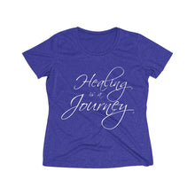 Load image into Gallery viewer, Healing is a Journey Women's Heather Wicking Tee