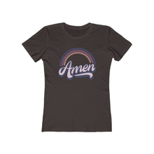 Load image into Gallery viewer, Amen (Purple) Women's The Boyfriend Tee